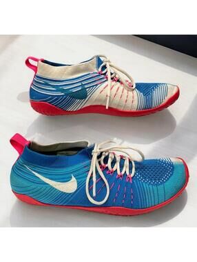 Nike Free Hyperfeel Cross Elite Womens Shoes Sz 8.5 Blue Pink 638348-400